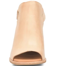 Kork-Ease Cline Leather Slingback Block Heel Sandals