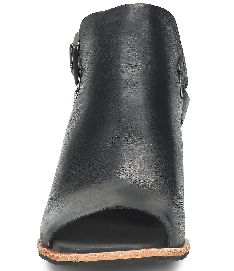 Kork-Ease Cline Leather Slingback Block Heel Sandals