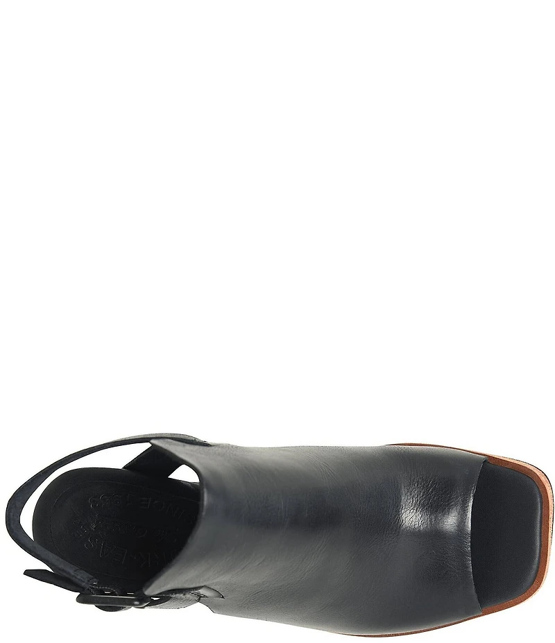 Kork-Ease Cline Leather Slingback Block Heel Sandals
