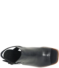 Kork-Ease Cline Leather Slingback Block Heel Sandals