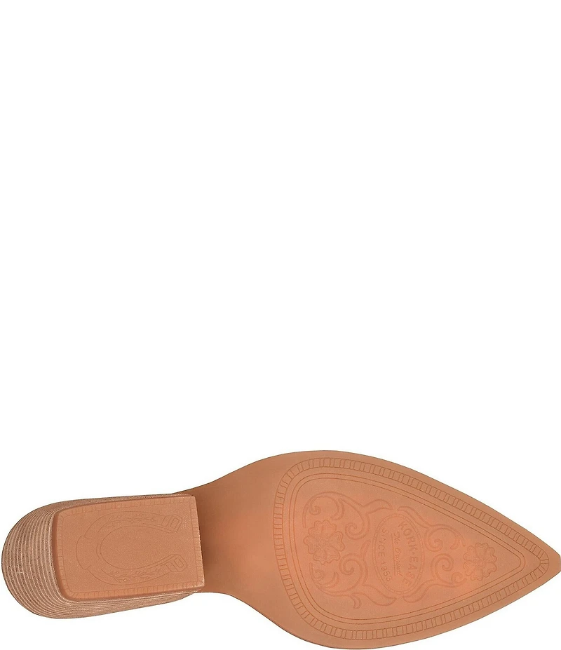 Kork-Ease Dallas Suede Mesh Inset Pointed Toe Western Booties