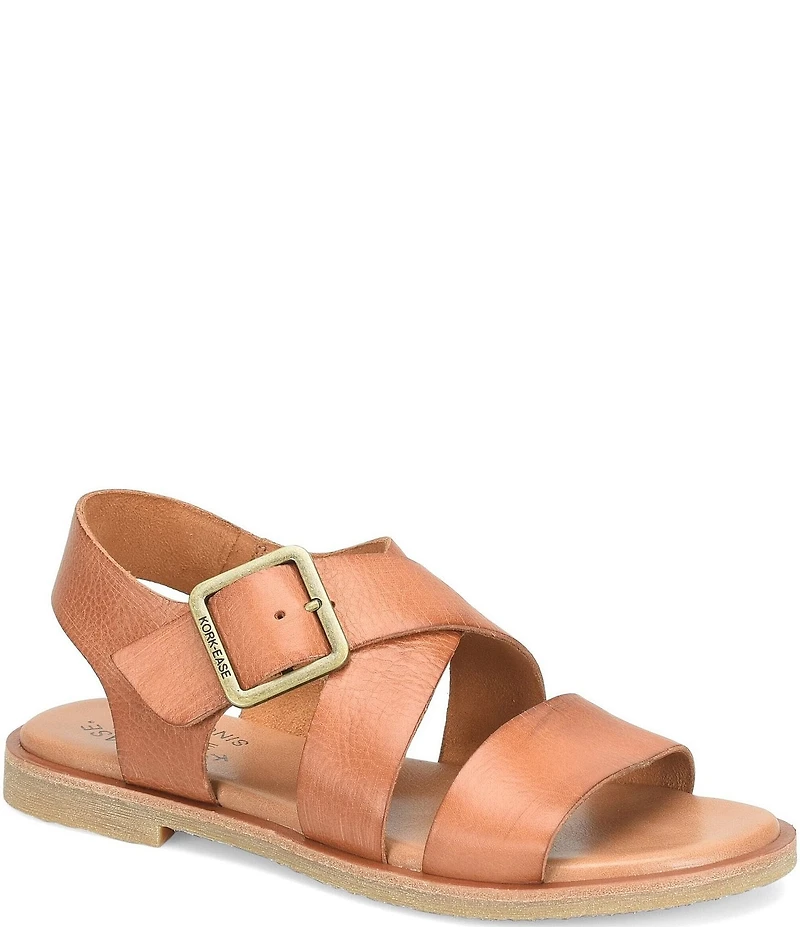 Kork-Ease Dara Leather Ankle Wrap Sandals