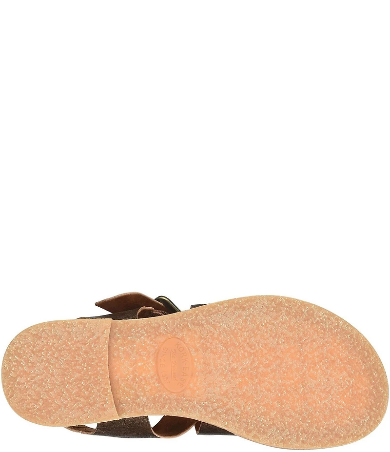 Kork-Ease Dara Metallic Leather Ankle Wrap Sandals