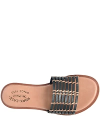 Kork-Ease Deja Handwoven Leather Banded Slide Sandals