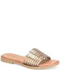 Kork-Ease Deja Handwoven Leather Banded Slide Sandals