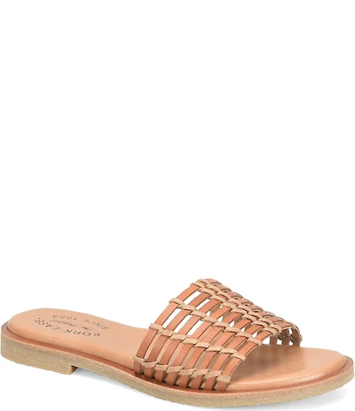 Kork-Ease Deja Handwoven Leather Banded Slide Sandals