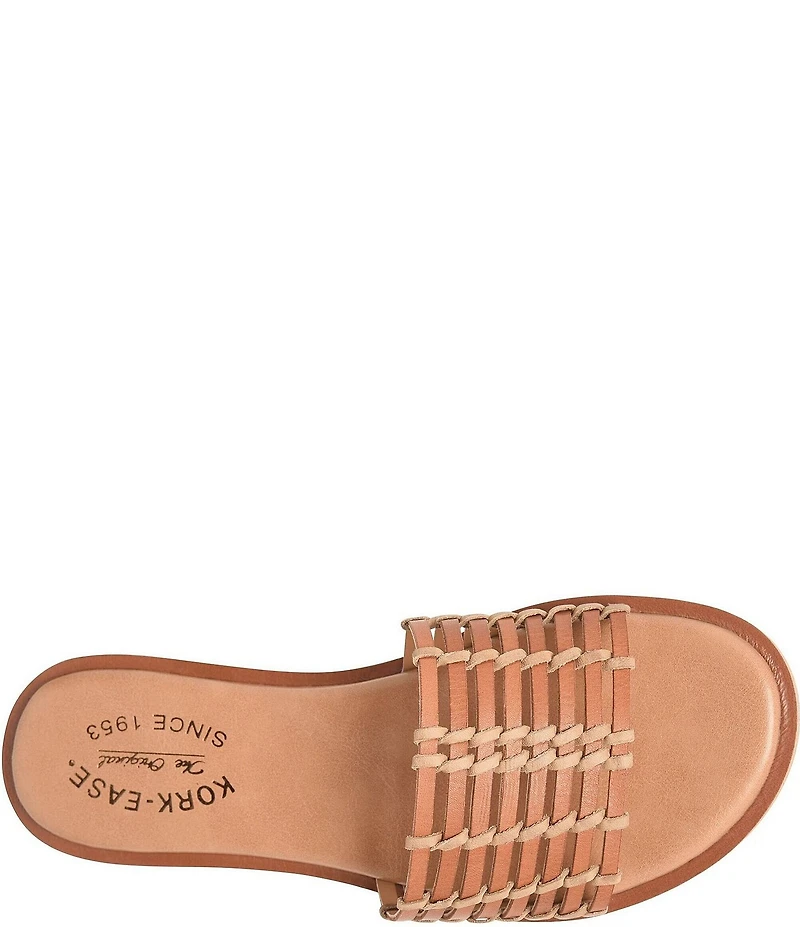 Kork-Ease Deja Handwoven Leather Banded Slide Sandals