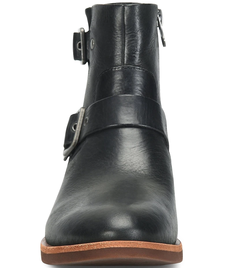 Kork-Ease Ellinor Leather Buckle Hardware Moto Booties