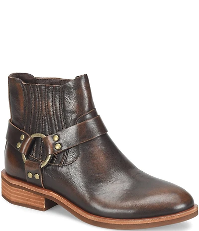 Kork-Ease Elsbury Leather Chelsea O-Ring Harness Hardware Ankle Booties