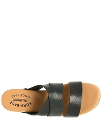 Kork-Ease Emersen Banded Studded Leather Block Heel Slip-On Sandals