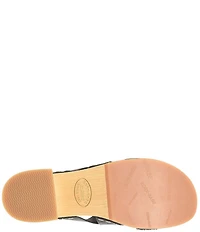 Kork-Ease Emersen Banded Studded Leather Block Heel Slip-On Sandals