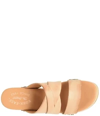 Kork-Ease Emersen Banded Studded Leather Block Heel Slip-On Sandals