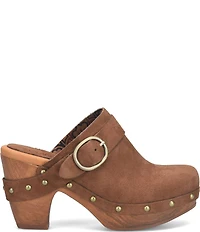 Kork-Ease Gemini Suede Studded Platform Mule Clogs