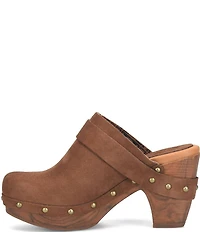 Kork-Ease Gemini Suede Studded Platform Mule Clogs