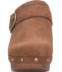 Kork-Ease Gemini Suede Studded Platform Mule Clogs