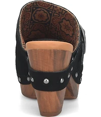 Kork-Ease Gemini Suede Studded Platform Mule Clogs