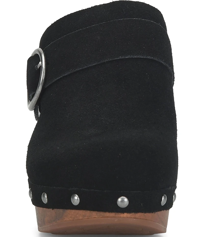 Kork-Ease Gemini Suede Studded Platform Mule Clogs