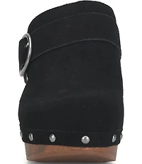 Kork-Ease Gemini Suede Studded Platform Mule Clogs