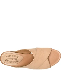 Kork-Ease Gracie Leather Studded Cross Band High Heel Platform Sandals