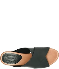 Kork-Ease Gracie Leather Studded Cross Band High Heel Platform Sandals