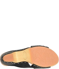 Kork-Ease Gracie Leather Studded Cross Band High Heel Platform Sandals