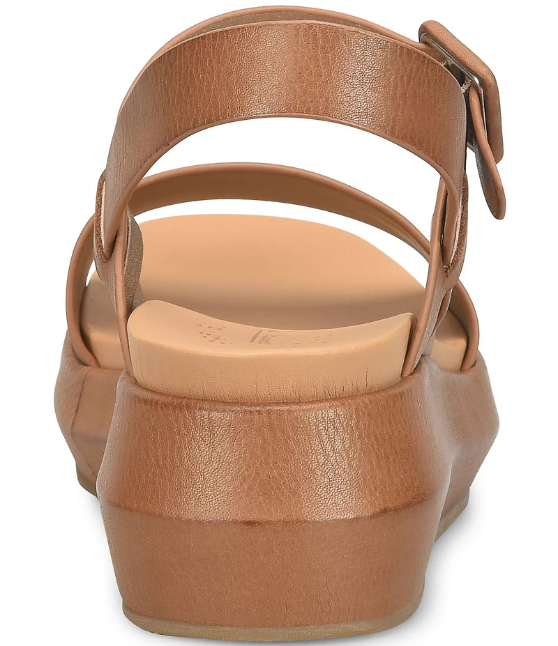 Kork-Ease Hallie Leather Quarter Strap Wedge Sandals