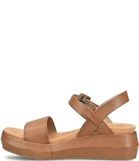 Kork-Ease Hallie Leather Quarter Strap Wedge Sandals
