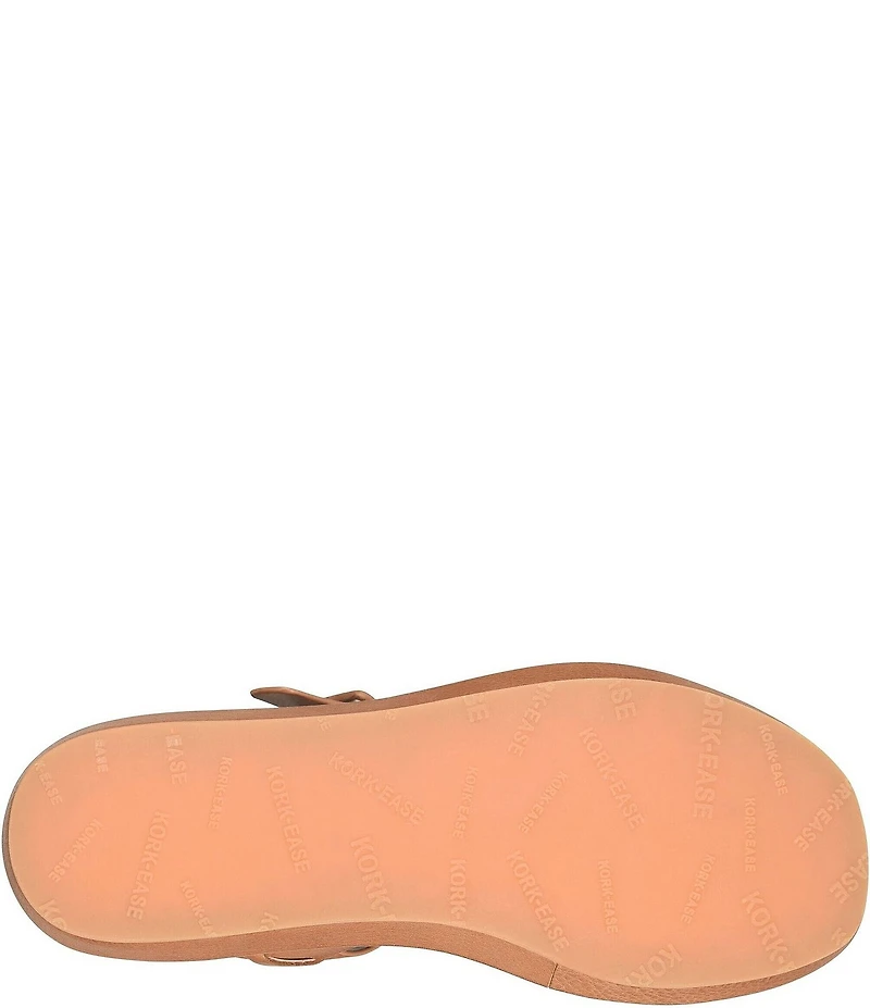 Kork-Ease Hallie Leather Quarter Strap Wedge Sandals