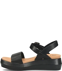 Kork-Ease Hallie Leather Quarter Strap Wedge Sandals