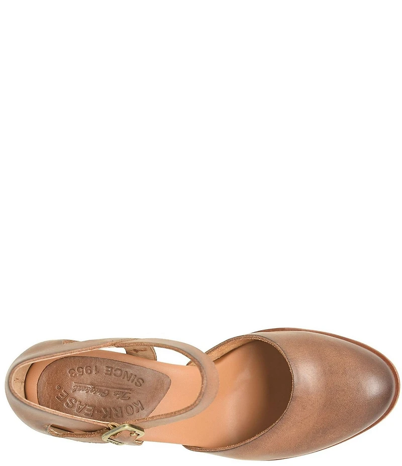 Kork-Ease Harlow Leather Mary Jane Wedge Pumps