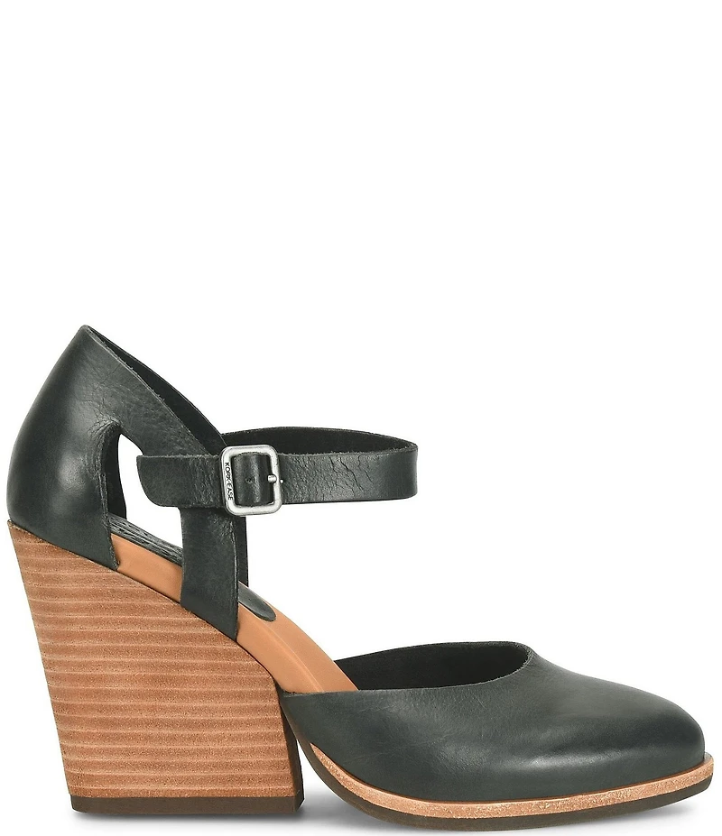 Kork-Ease Harlow Leather Mary Jane Wedge Pumps
