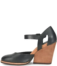Kork-Ease Harlow Leather Mary Jane Wedge Pumps