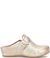 Kork-Ease Kori Leather D-Ring Hardware Wedge Clogs