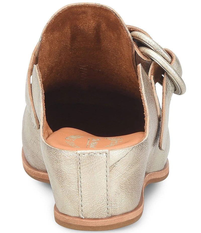 Kork-Ease Kori Leather D-Ring Hardware Wedge Clogs