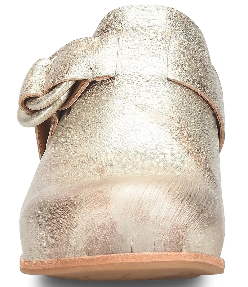 Kork-Ease Kori Leather D-Ring Hardware Wedge Clogs