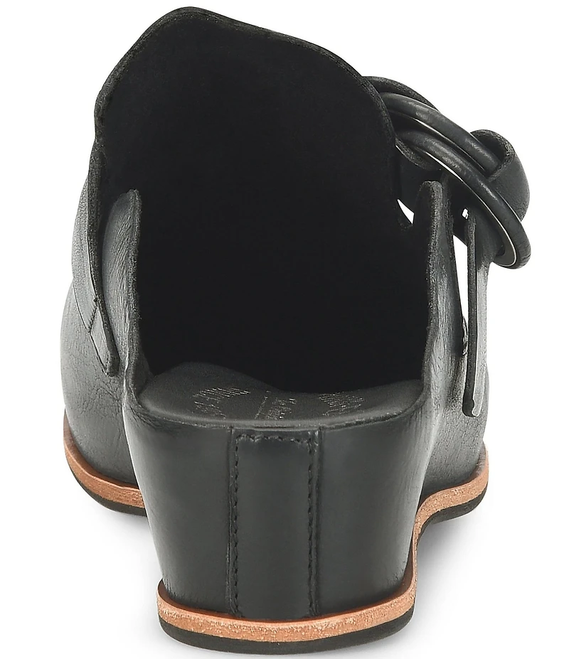 Kork-Ease Kori Leather D-Ring Hardware Wedge Clogs