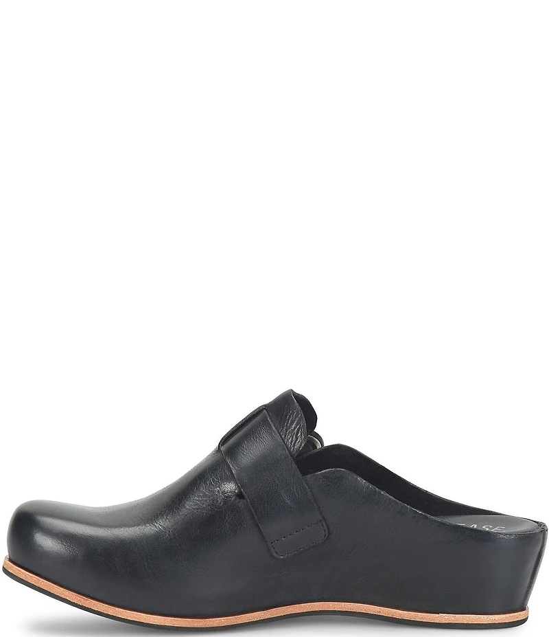 Kork-Ease Kori Leather D-Ring Hardware Wedge Clogs