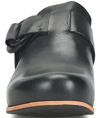 Kork-Ease Kori Leather D-Ring Hardware Wedge Clogs