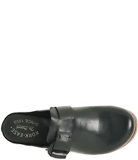 Kork-Ease Kori Leather D-Ring Hardware Wedge Clogs