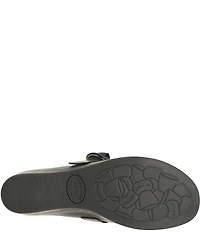 Kork-Ease Kori Leather D-Ring Hardware Wedge Clogs