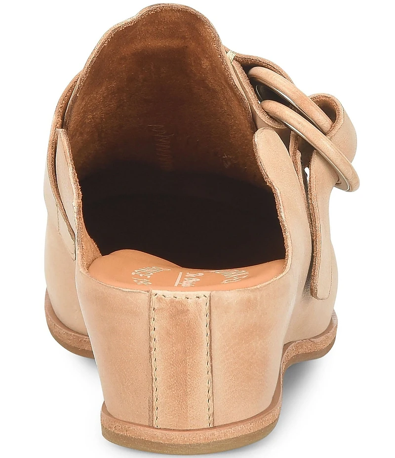 Kork-Ease Kori Leather D-Ring Hardware Wedge Clogs