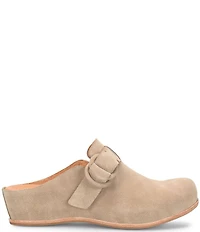 Kork-Ease Kori Suede D-Ring Hardware Wedge Clogs