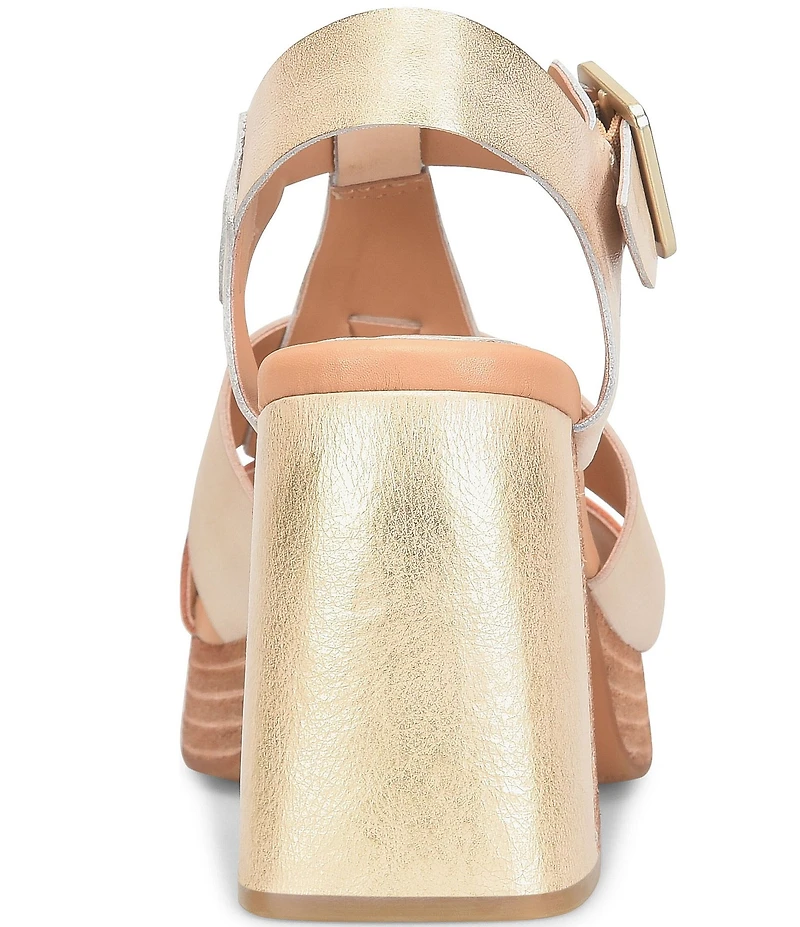 Kork-Ease Macey Leather Ankle Strap Platform Sandals