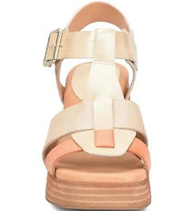 Kork-Ease Macey Leather Ankle Strap Platform Sandals