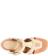 Kork-Ease Macey Leather Ankle Strap Platform Sandals
