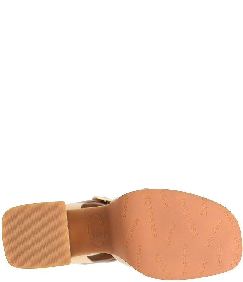 Kork-Ease Macey Leather Ankle Strap Platform Sandals