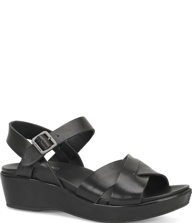 Kork-Ease Myrna 2.0 Leather Platform Wedge Sandals