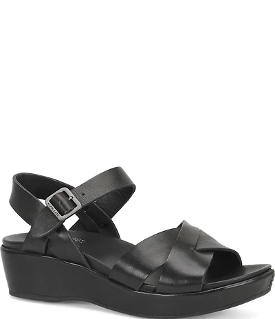 Kork-Ease Myrna 2.0 Leather Platform Wedge Sandals