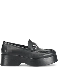Kork-Ease Parson Leather Bit Buckle Platform Loafers