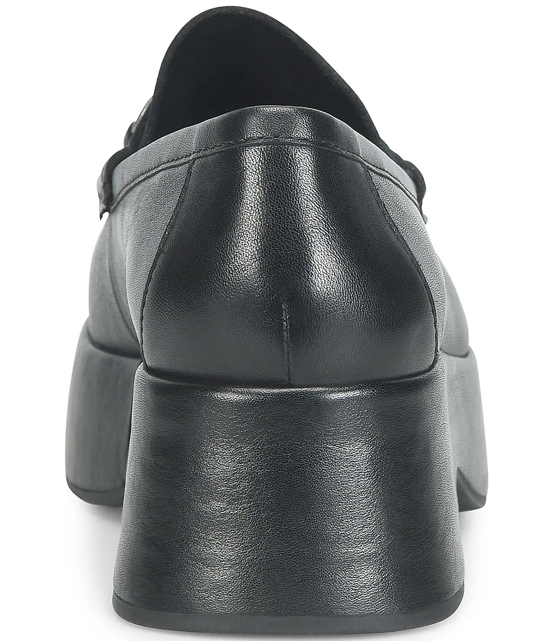 Kork-Ease Parson Leather Bit Buckle Platform Loafers